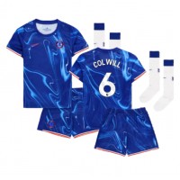 Chelsea Levi Colwill #6 Heimtrikotsatz Kinder 2024-25 Kurzarm (+ Kurze Hosen)